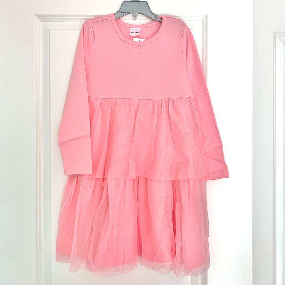 Hanna Andersson tulle dress long sleeve 6-7